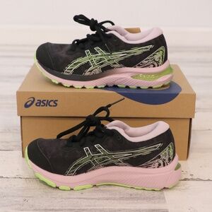 ASICS Kids Gel -Cumulus 23 GS Black / Barely Rose (Pink) 1.5 Girls New